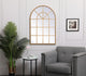 Macey Metal Windowpane Mirror, 28"x41", Brass