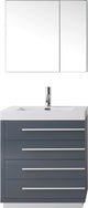 Virtu Bailey 30" Single Bathroom Vanity, Gloss White