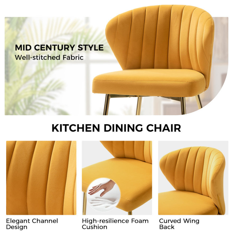 Milia Dining Chair, Mustard