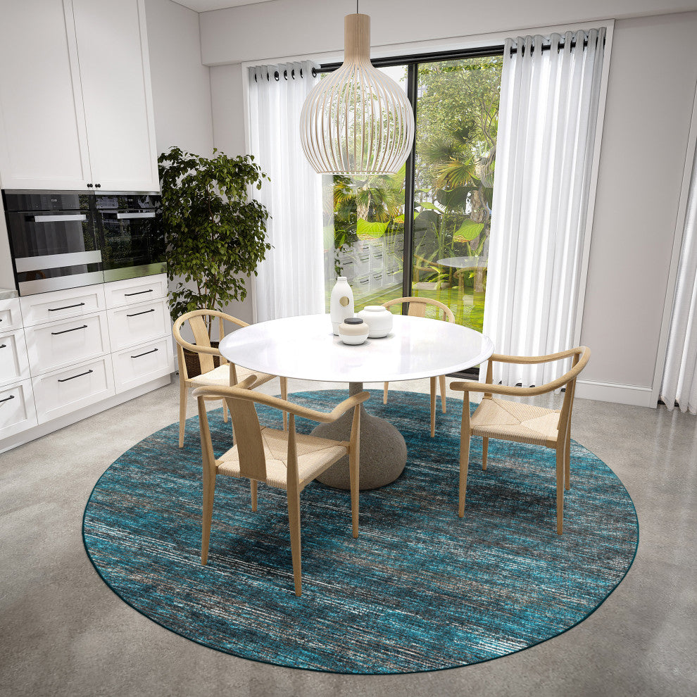 Dalyn Ciara CR1 Navy 4'x4' Round Rug