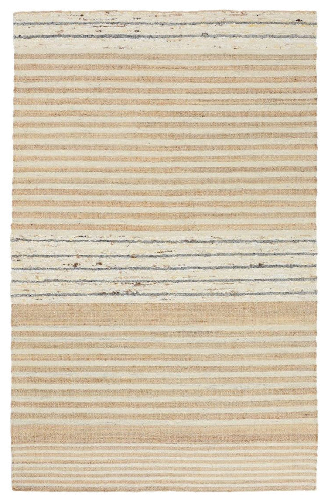 Classic Home Pego Stripe Natural Multi 8x10 Rug
