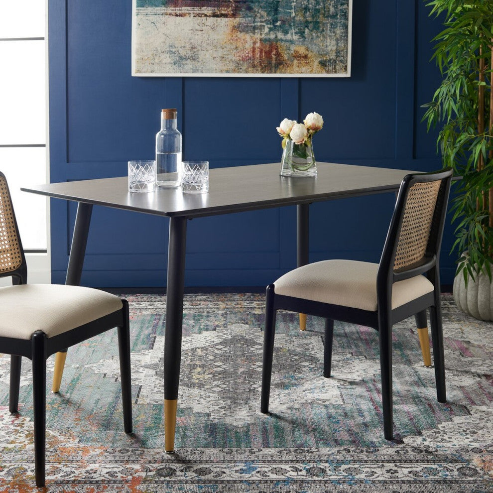 Safavieh Acre Dining Table, Black/Gold