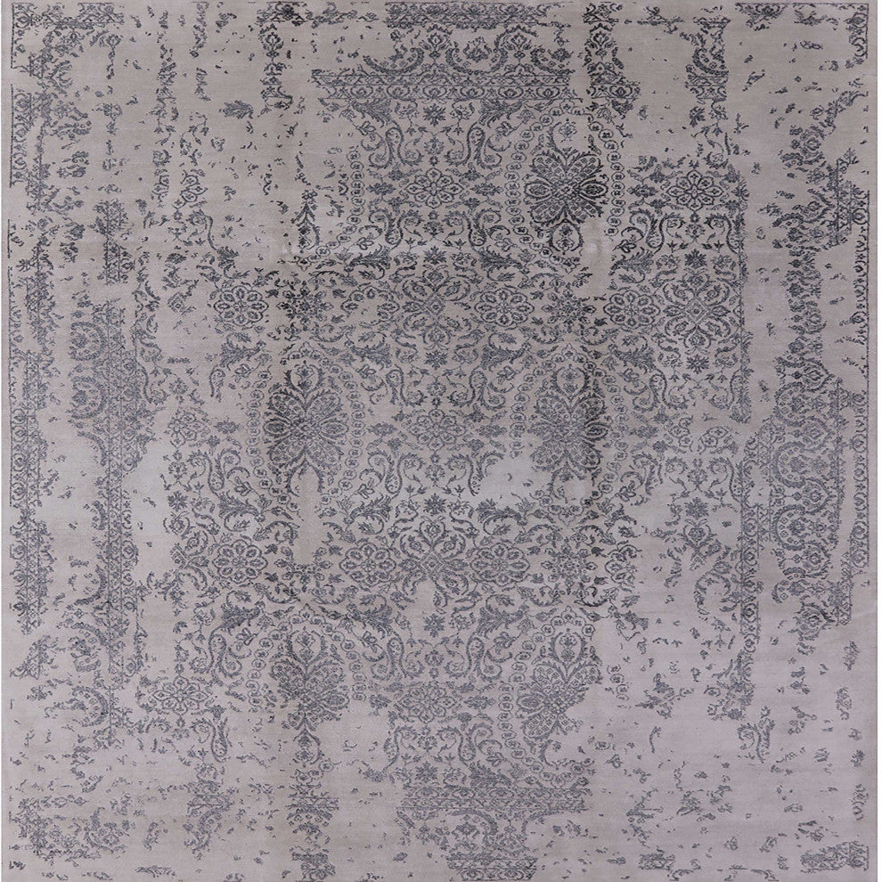Ahgly Company Indoor Square Mid-Century Modern Area Rugs, 8' Square