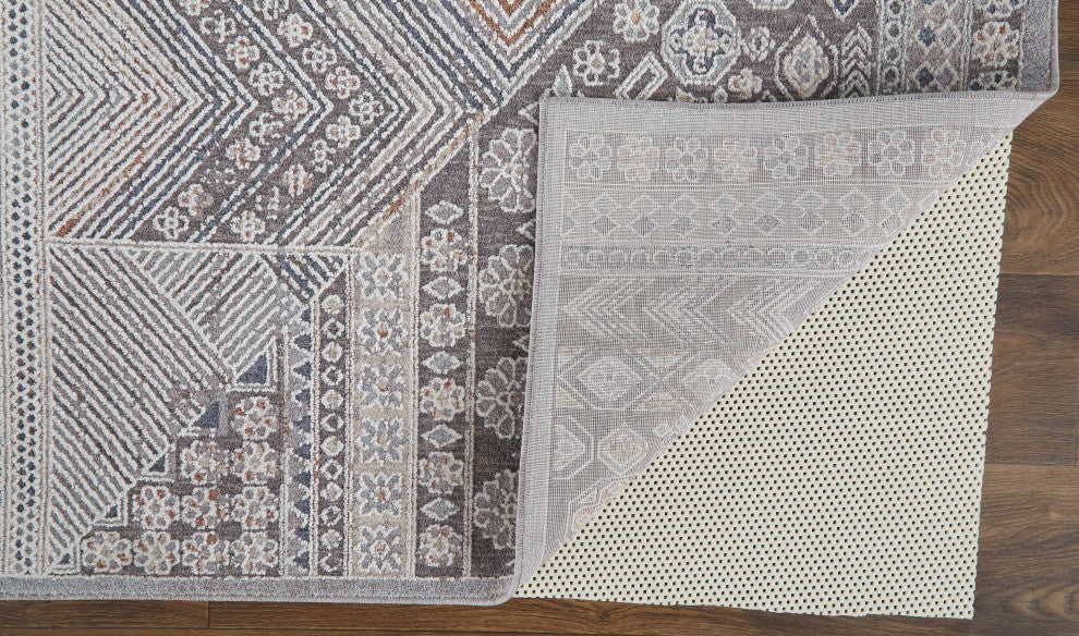 Weave & Wander Edwardo Rug, Ivory/Charcoal Gray, 1'-8" X 2'-10" Rug