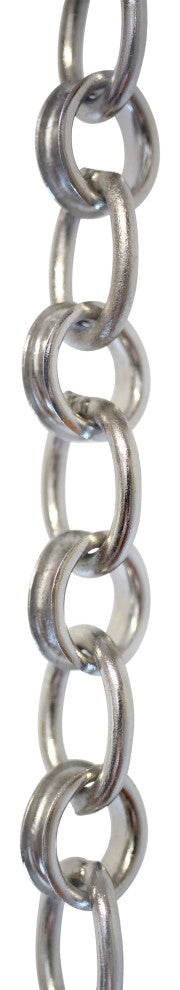 Brass Round Chandelier Chain, Various Finishes, Polished Nickel, W20