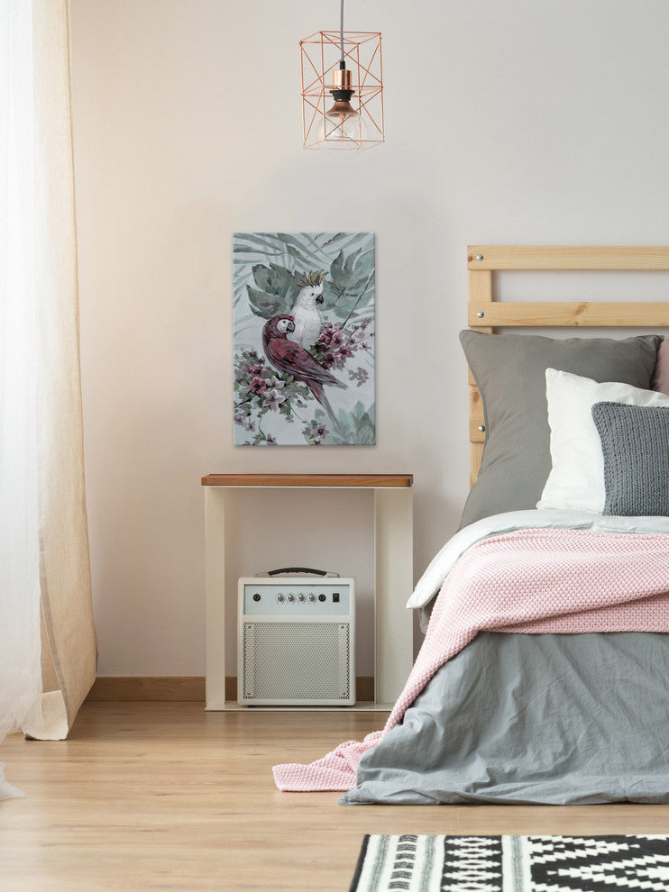 "Tropical Sweetheart" Painting Print on Wrapped Canvas, 20"x30"