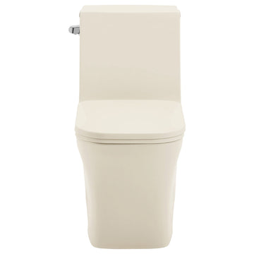 Concorde One Piece Square Left Side Flush Handle Toilet 1.28 gpf, Bisque