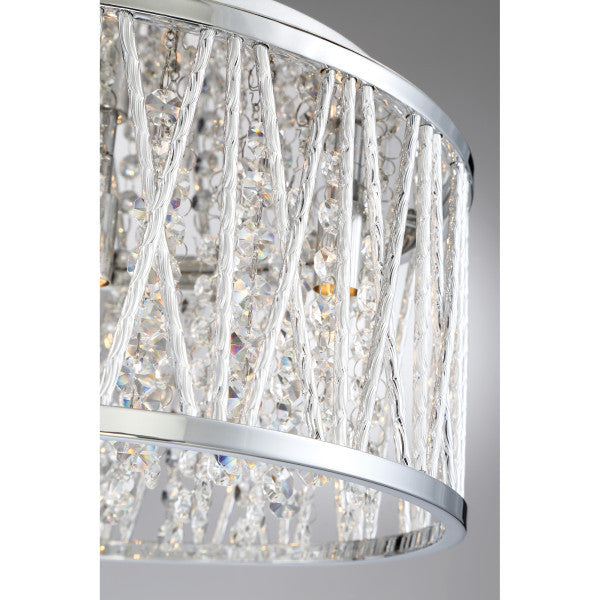 Quoizel Platinum Collection Crystal Cove Four Light Flush Mount PCCC1614C