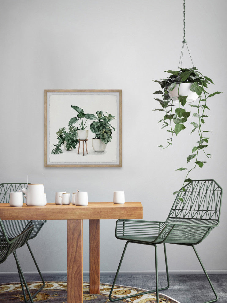 "Indoor Blooming Garden" Framed Painting Print