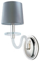 Venezia 1-Light Wall Sconce, Polished Nickel, Frosted