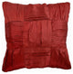 Textured Orange Crushed Silk 12"x12" Solid Color Pillow Cover, Dreamy Rust