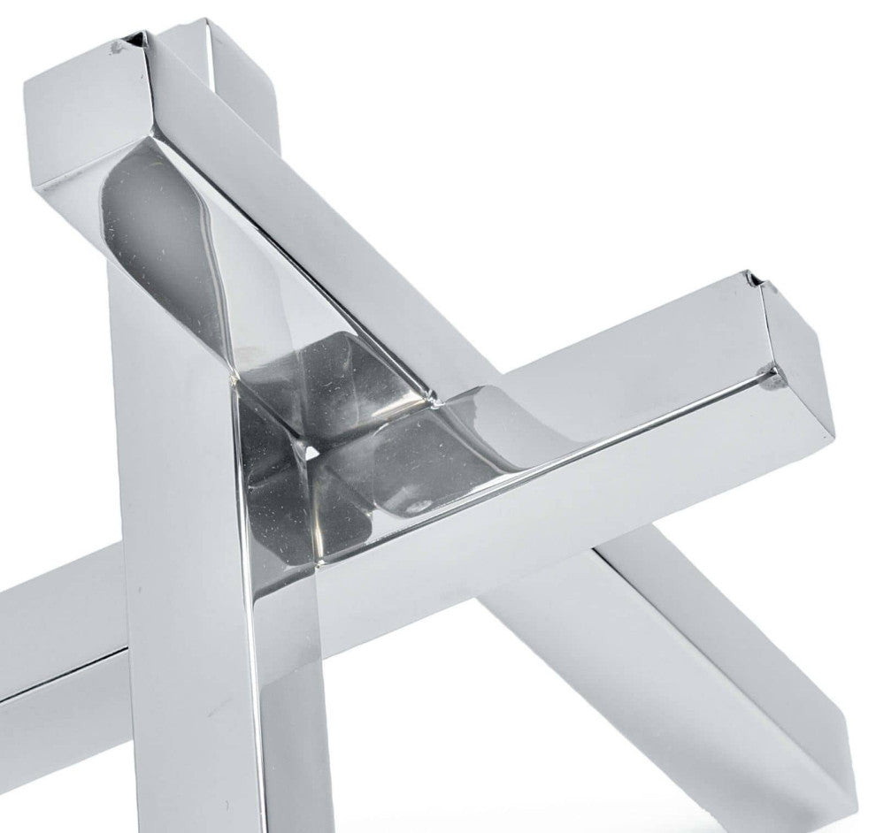 Intersecting Sculpture (Polished Nickel)