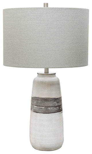 Uttermost Comanche White Crackle Table Lamp