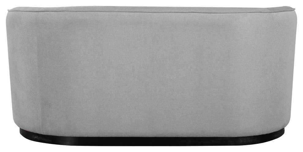 Mylah Upholstered Loveseat, Grey