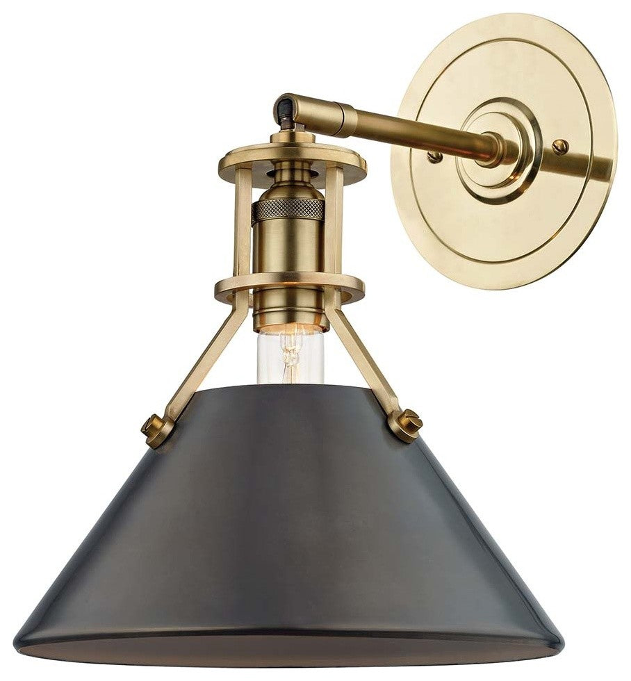 Metal No.2 Wall Sconce, Antique Distressed Bronze