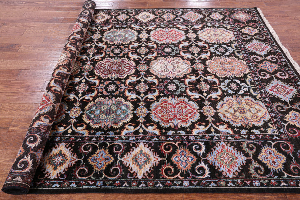 Handmade Persian Tabriz Wool Rug 7' 0" X 9' 9" Q10114