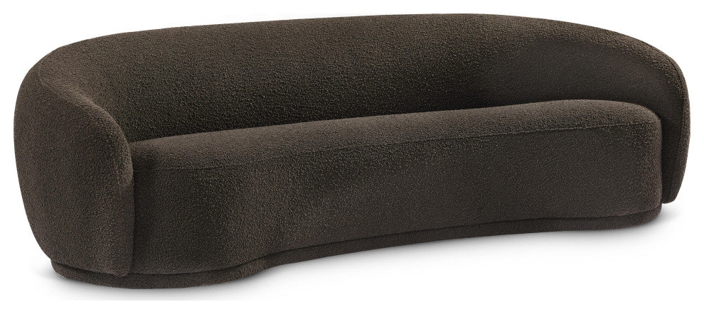 Hyde Boucle Fabric Upholstered, Brown, Sofa