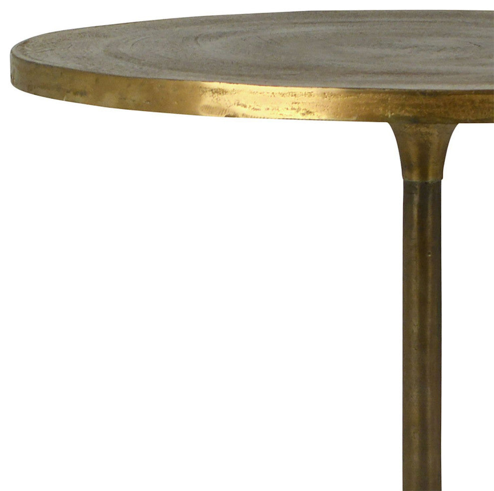 Huron 29" Tall Bistro Table, Gold