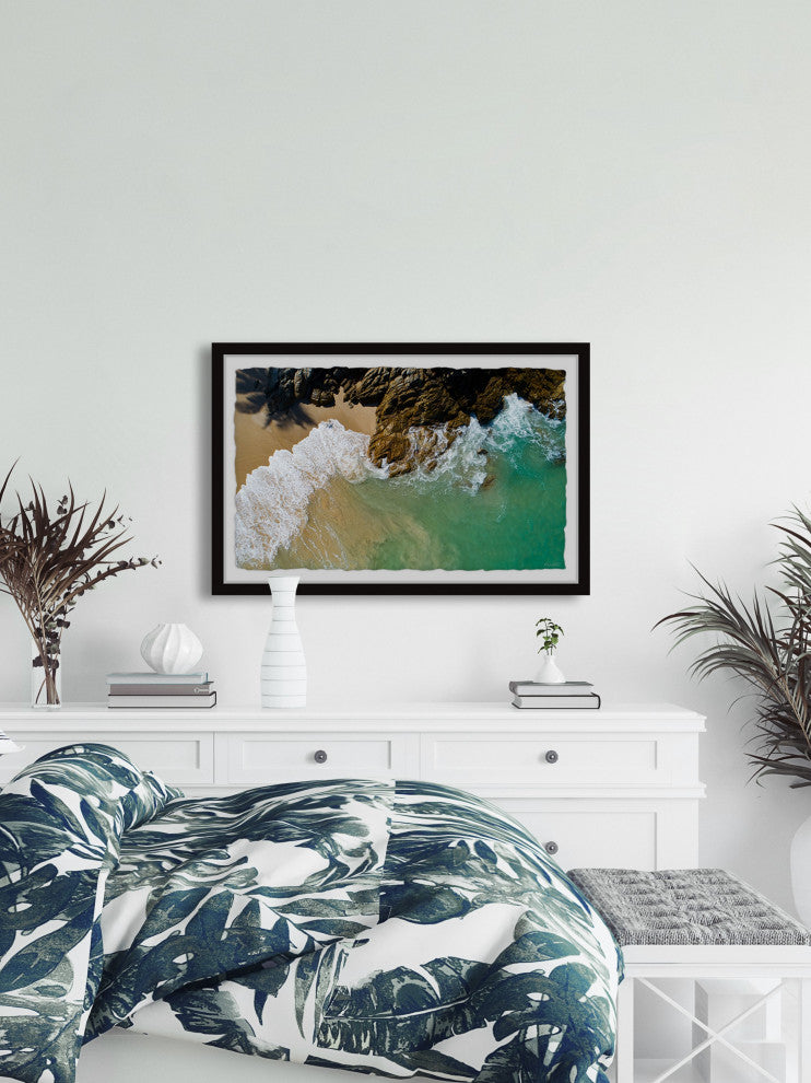 "Dance With the Waves" Framed Painting Print, 24x16