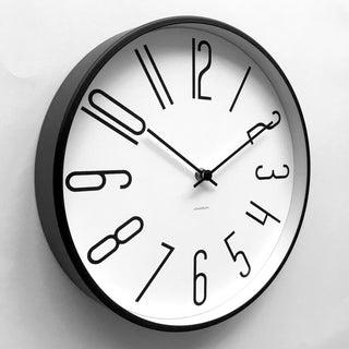 Black and White 12" Silent Wall Clock