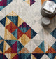 Area Rug Runner Floor Carpet, 8x10, Multi Colorful, Modern, Lounge Hospitality