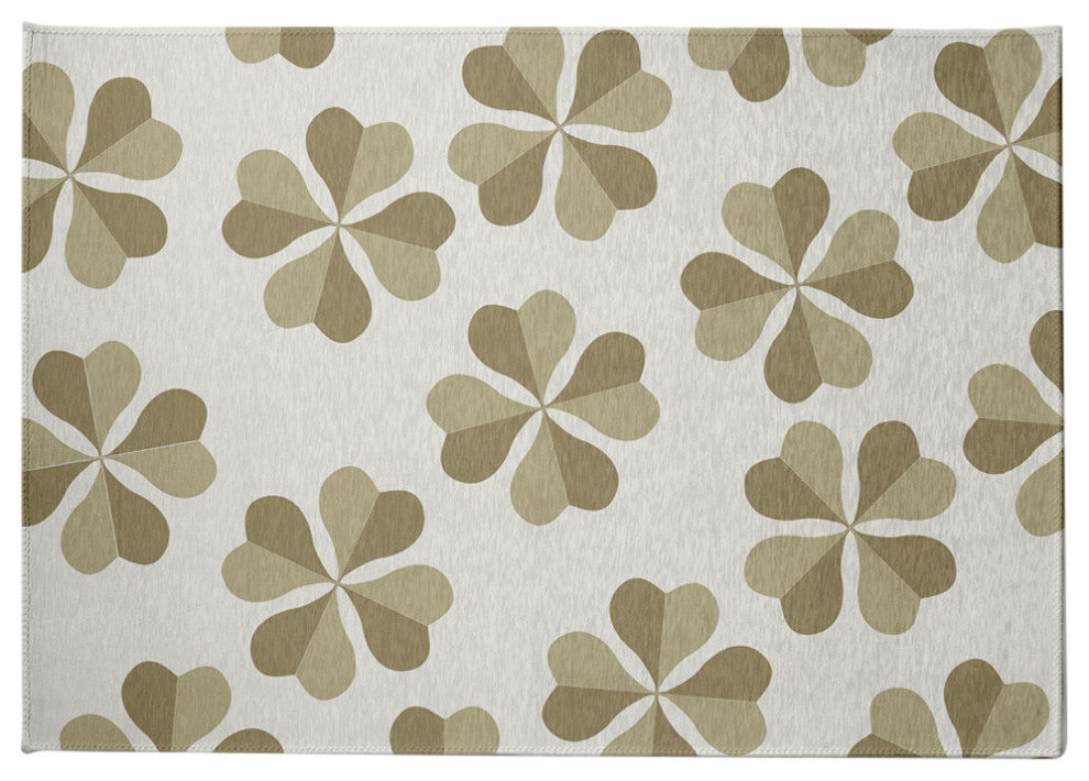 Lucky Patch St. Patrick's Day Chenille Rug, Sustainable Green, 8'x10'