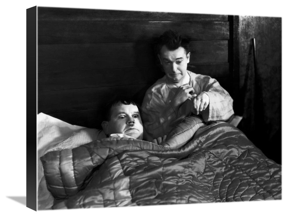 "Laurel & Hardy - Chump at Oxford" Canvas Giclee, 22"x18"