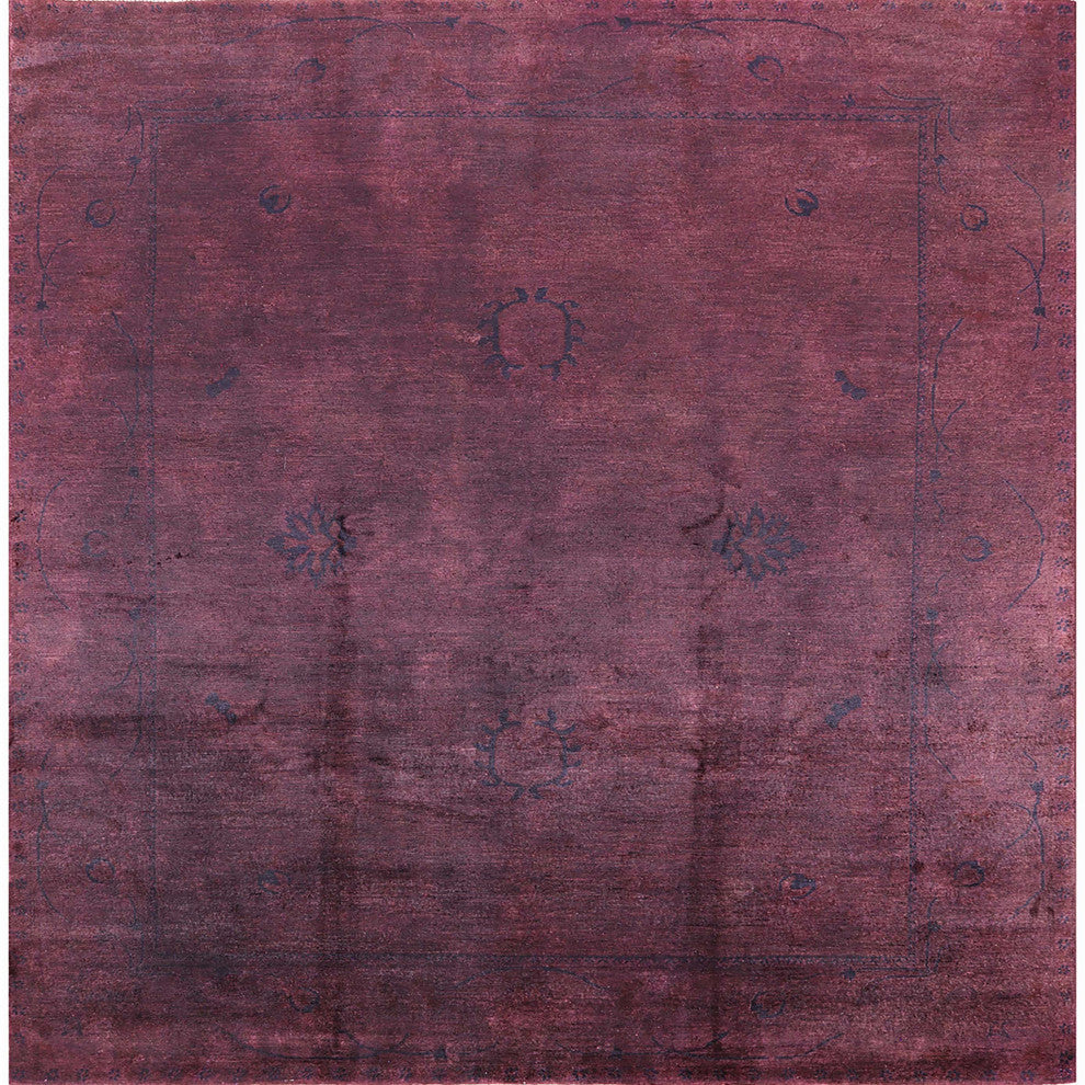 Ahgly Company Indoor Square Mid-Century Modern Area Rugs, 3' Square