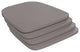 Perry Poly Resin Wood Square Seat w/Rounded Edges for Metal Barstools-Set of 4,