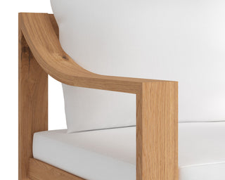 Tahiti Dining Armchair, Stinson White