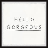 "Hello Gorgeous VI" Framed Painting Print, 32x32