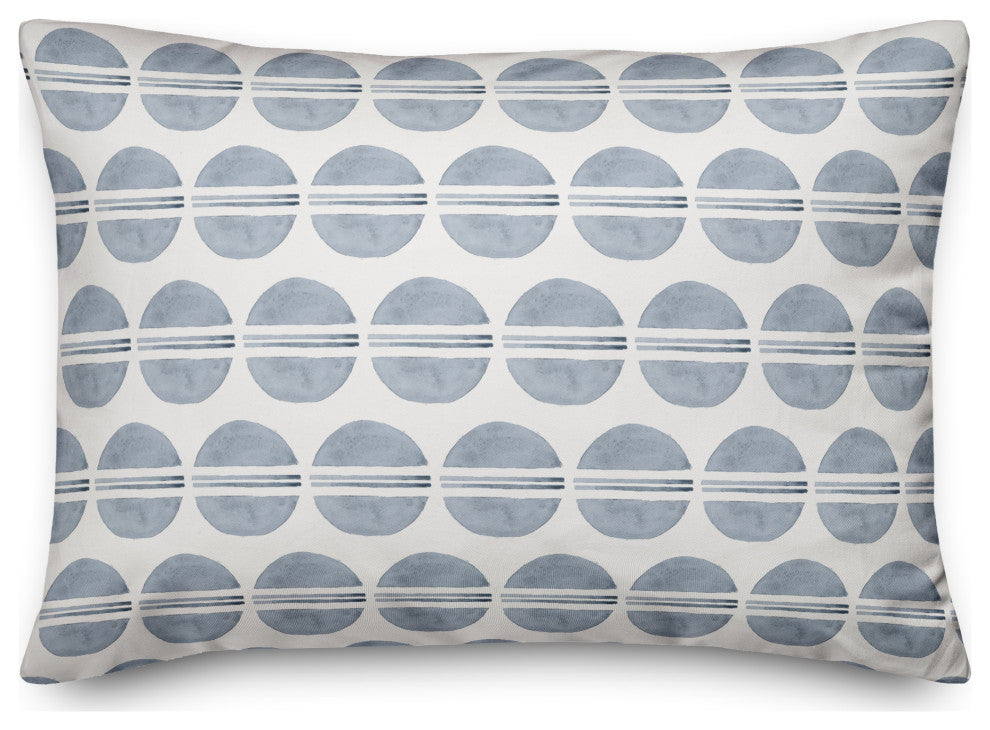 Watercolor Circle Pattern 14x20 Spun Poly Pillow