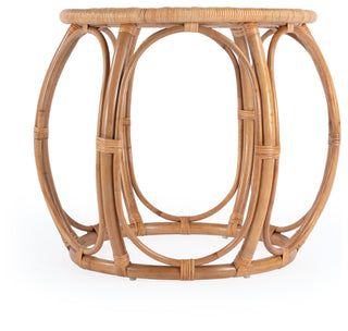 Savannah Woven Rattan Round End Table