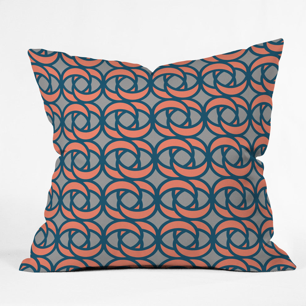 Craftbelly Mod Rose Garden Party Throw Pillow, 16"x16"