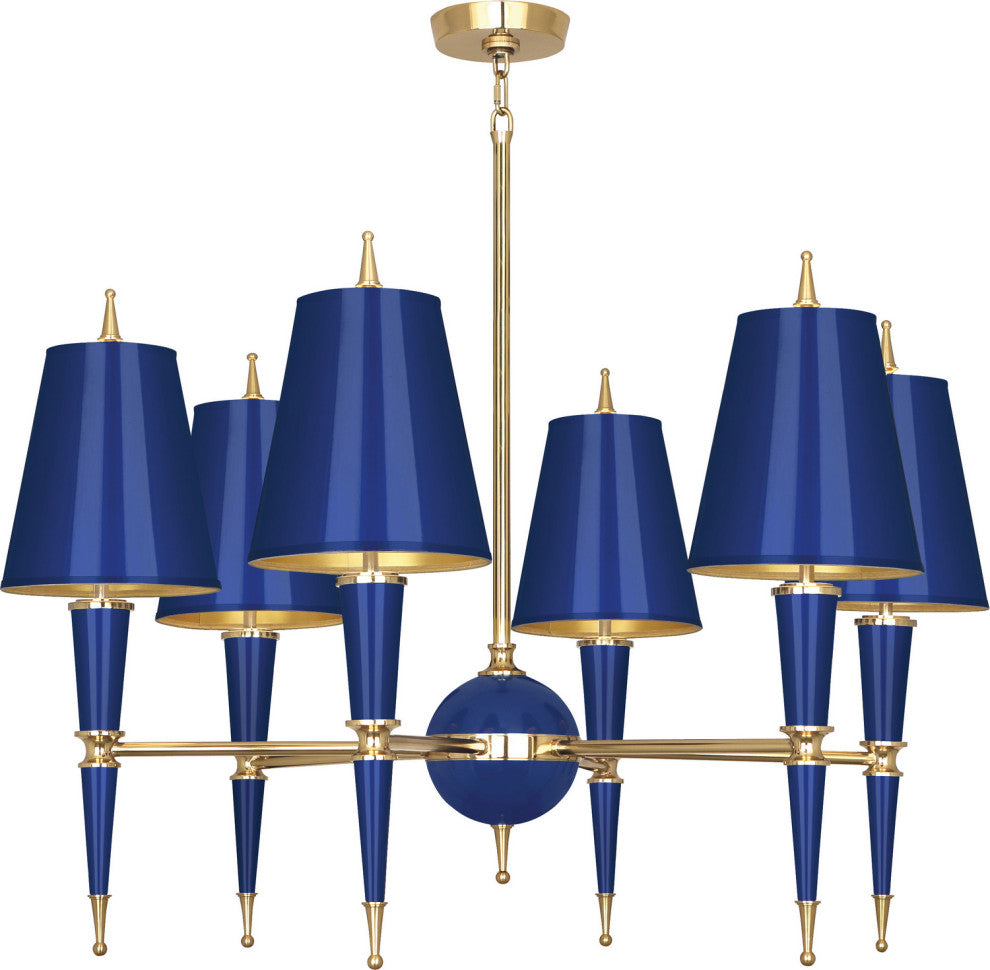Robert Abbey-RA-C904-Six Light Chandelier, Jonathan Adler Versailles