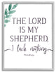Lord Is My Shepherd Faith Phrase Plant Greenery, 24 x 30