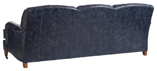 Sydney Leather Sofa With Brass Caster