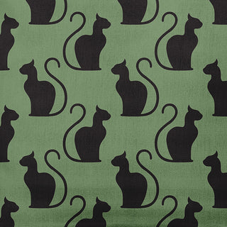 16" x 16" Spooky Cats Decorative Throw Pillow, Sage
