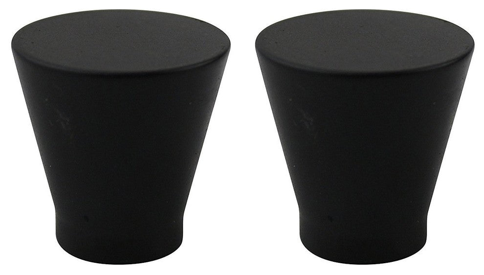 Urbanest Set Of 2 Rino Lamp Finial, 1", Black