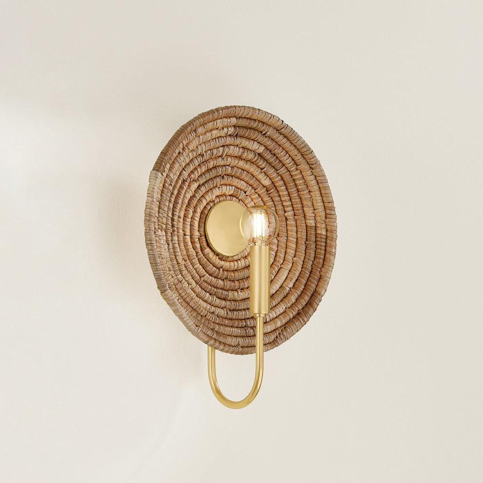 Mitzi Ashby Wall Sconce Aged Brass