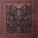 Ahgly Company Indoor Square Traditional Area Rugs, 7' Square