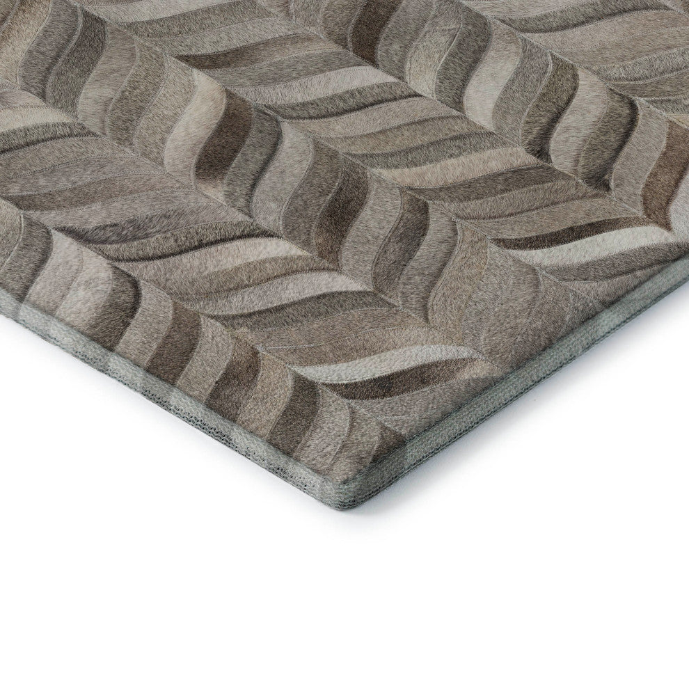 Addison Premium Washable Mayfield AMF106 Gray 3' x 5' Rug