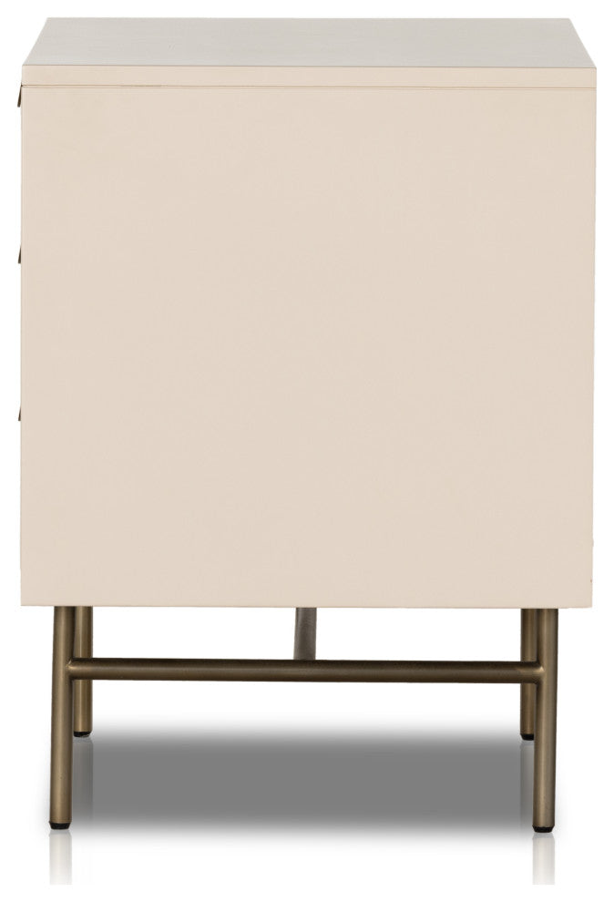 Luella Large Nightstand-Matte Alabaster