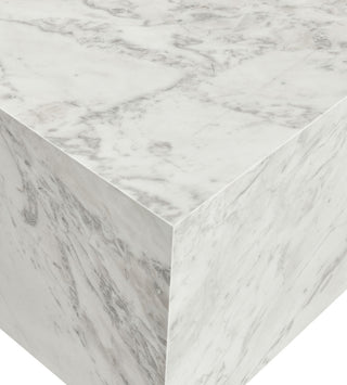 Bolzano End Table, White
