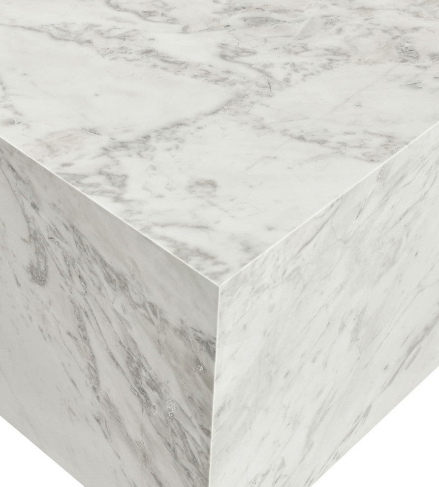 Bolzano End Table, White