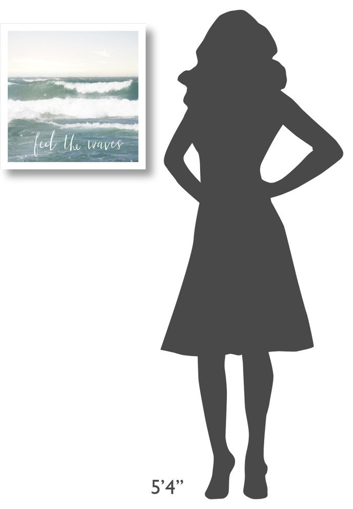 "Feel the Waves" Digital Paper Print by Laura Marshall, 20"x20"