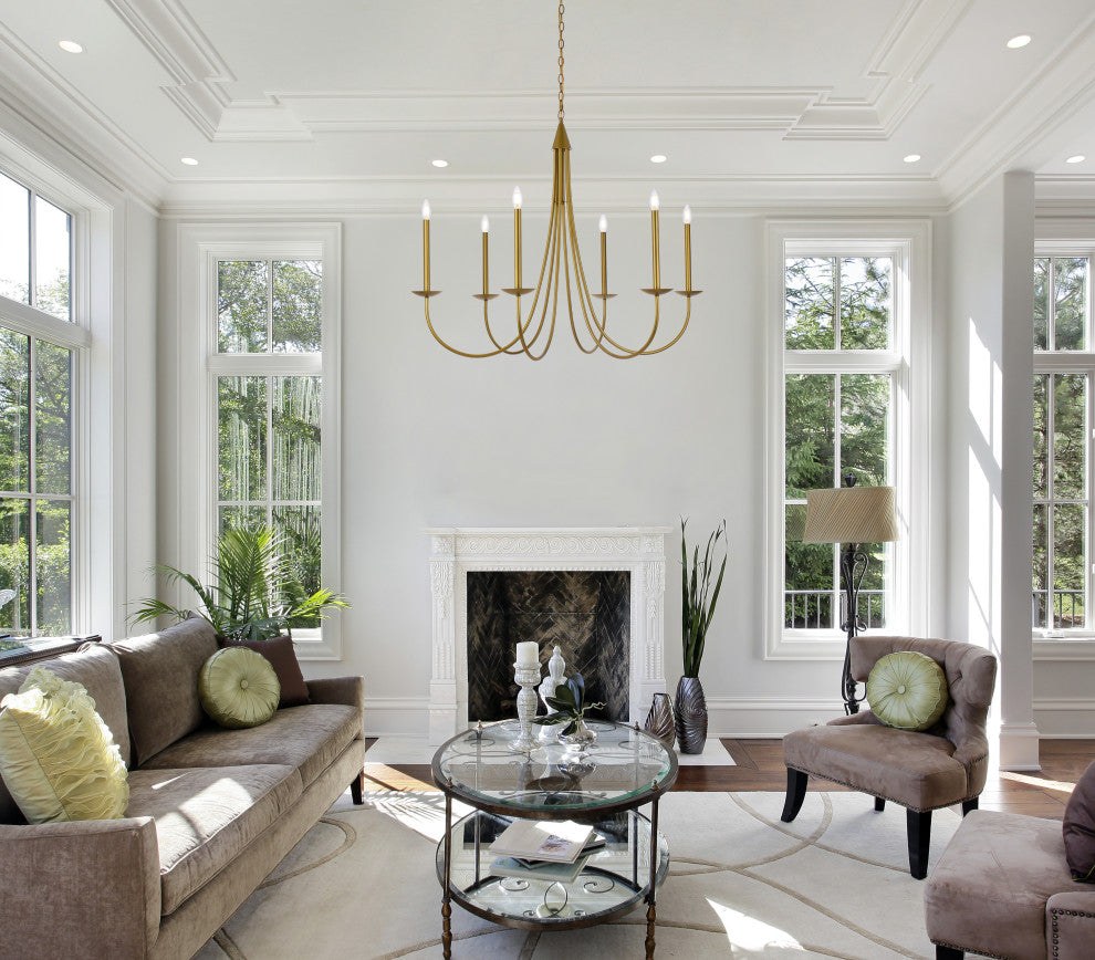 Chloe 42" Pendant, Brass