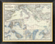 "Mediterranean Basin, 1861"  by Alexander Keith Johnston, 40x33"