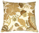 Pillow Decor - Harvest Floral Throw Pillow, Yellow, 20" X 20"