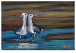 "Lovebirds" by Marnie Bourque, Canvas Art, 22"x32"